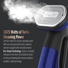 image:imageConair 2in1 Handheld Steamer and Iron for Clothes Turbo ExtremeSteam 1875W Garment Steamer and Clothing IronBlack  Blue  Versatile vertical or horizontal garmet steamer and iron with 4 steam levels purposebuilt accessories and an 8foot cordOne Size Pack of 2