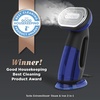 image:imageConair 2in1 Handheld Steamer and Iron for Clothes Turbo ExtremeSteam 1875W Garment Steamer and Clothing IronBlack  Blue  Versatile vertical or horizontal garmet steamer and iron with 4 steam levels purposebuilt accessories and an 8foot cordOne Size Pack of 2
