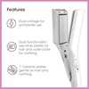 image:imageConair 2in1 Travel and Flat Mini Iron for Clothes Hair Straightener2in1 ClothingHair Iron