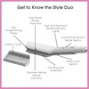 image:imageConair 2in1 Travel and Flat Mini Iron for Clothes Hair Straightener2in1 ClothingHair Iron