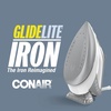 image:imageConair GlideLite Iron Steam Iron for Clothes Simple OneTemp Technology FrictionFree Easy Glide SoleplateCompact Size