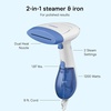 image:imageConair Handheld Garment Steamer for Clothes ExtremeSteam 1200W Portable Handheld DesignWhiteBlueWhite  Blue