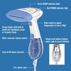 image:imageConair Handheld Garment Steamer for Clothes ExtremeSteam 1200W Portable Handheld DesignWhiteBlueWhite  Blue