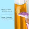 image:imageConair Handheld Garment Steamer for Clothes Turbo ExtremeSteam 1875W Fabric Steamer Portable Handheld Design Strong Penetrating Steam WhiteChampagnePurple