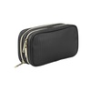 image:imageConair Makeup Bag  Travel Toiletry Bag  Cosmetic Bag  Toiletry Bag for Women  Double Zip Organizer  Pink Palm PrintBlack