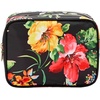 image:imageConair Makeup Bag  Travel Toiletry Bag  Cosmetic Bag  Toiletry Bag for Women  Double Zip Organizer  Pink Palm PrintBlack Floral