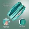 image:imageConair Makeup Bag  Travel Toiletry Bag  Cosmetic Bag  Toiletry Bag for Women  Double Zip Organizer  Pink Palm PrintElphaba Green