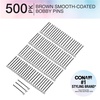 image:imageConair Pin amp Match Bobby Pins  hair accessories for women  Bobby Pins Black  Includes Storage Container  75 CountBrown