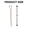 image:imageConair Pin amp Match Bobby Pins  hair accessories for women  Bobby Pins Black  Includes Storage Container  75 CountBrown