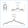 image:imageConair Portable Clothes Hanger Foldable Hanger Perfect for Travel 7piece setGrey