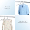 image:imageConair Portable Clothes Hanger Foldable Hanger Perfect for Travel 7piece setGrey