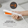 image:imageConair Travel Flat Iron Portable Hair Straightener Mini 12 Inch Ceramic Flat Iron with Storage in White by Travel Smart