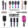 image:imageThe Knot Dr hair brush by Conair  Detangling hair brush  Removes Knots and Tangles in wet or dry Hair  hair brushes for women  PinkBlackWhite Floral
