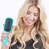 image:imageThe Knot Dr hair brush by Conair  Detangling hair brush  Removes Knots and Tangles in wet or dry Hair  hair brushes for women  PinkCoral Blue