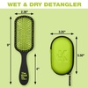 image:imageThe Knot Dr hair brush by Conair  Detangling hair brush  Removes Knots and Tangles in wet or dry Hair  hair brushes for women  PinkGreen