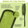 image:imageThe Knot Dr hair brush by Conair  Detangling hair brush  Removes Knots and Tangles in wet or dry Hair  hair brushes for women  PinkGreen