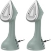 image:imageConair 2in1 Iron and Garment Steamer Aluminum Soleplate 1700W Green  Turbocharged steamer for clothes and other fabrics fast heatup with steam motion sensor and removable water tankCompact Pack of 2