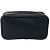 image:imageConair Makeup Bag  Travel Toiletry Bag  Cosmetic Bag  Toiletry Bag for Women  Double Zip Organizer  Pink Palm PrintBlack