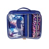 image:imageConair Makeup Bag  Travel Toiletry Bag  Cosmetic Bag  Toiletry Bag for Women  Double Zip Organizer  Pink Palm PrintBlue Palm
