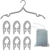 image:imageConair Portable Clothes Hanger Foldable Hanger Perfect for Travel 7piece setGrey