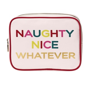 image:imageConair Makeup Bag  Travel Toiletry Bag  Cosmetic Bag  Toiletry Bag for Women  Double Zip Organizer  Pink Palm PrintPink