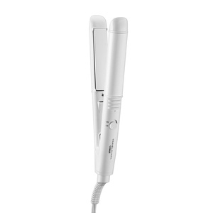 image:imageConair Travel Flat Iron Portable Hair Straightener Mini 12 Inch Ceramic Flat Iron with Storage in White by Travel Smart