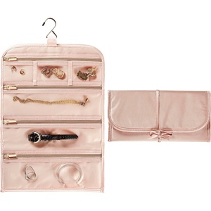 image:imageConair Travel Jewelry Organizer Travel Jewelry Bag with 6Zippered Pockets in Blush Pink by Travel SmartBlush Pink