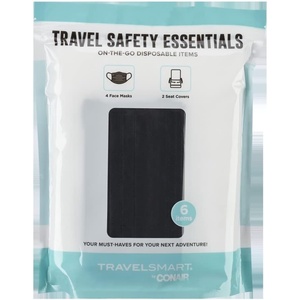 image:imageTRAVEL SMART Travel Safety Kit with Seat Covers and Face Masks