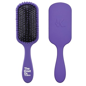 image:imageThe Knot Dr hair brush by Conair  Detangling hair brush  Removes Knots and Tangles in wet or dry Hair  hair brushes for women  PinkPurple